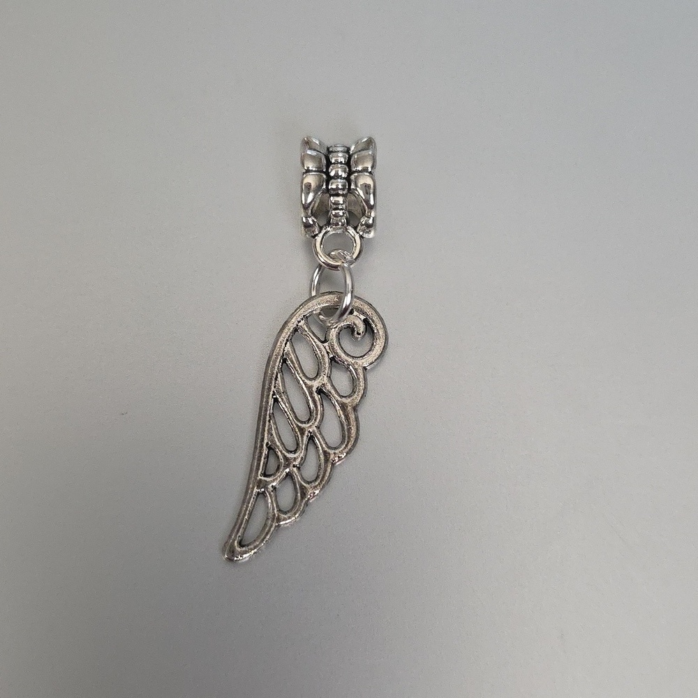 Angel Wings Charm for European Style Bracelets Fits Pandora Syst…